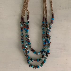 Precious stone necklace
